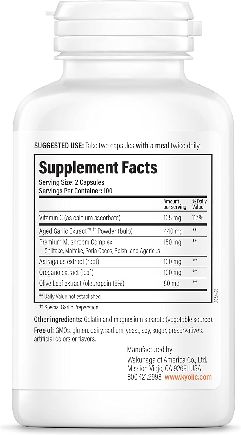 200 Capsules Aged Garlic Extract L419