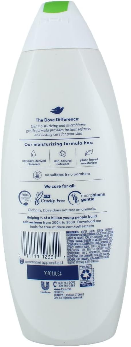 Cool Moisture Cucumber & Green Tea Scent Body Wash 22 FlOz Y179