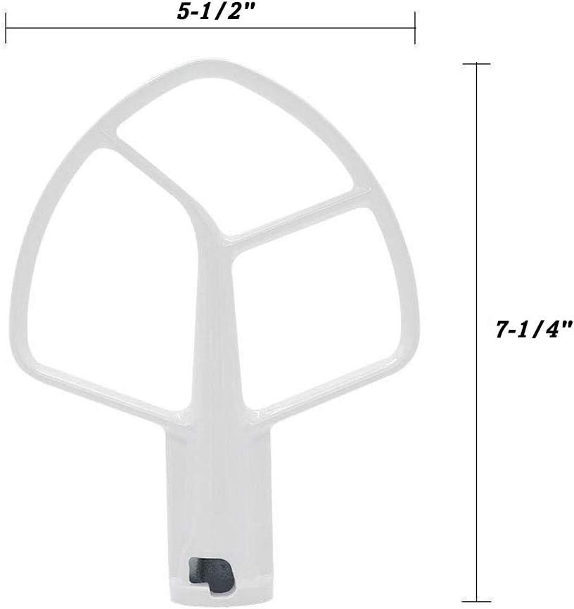 Stand Mixer Flat Beater Blade Paddle Attachment 5-QT Coated Flat Beater Q307