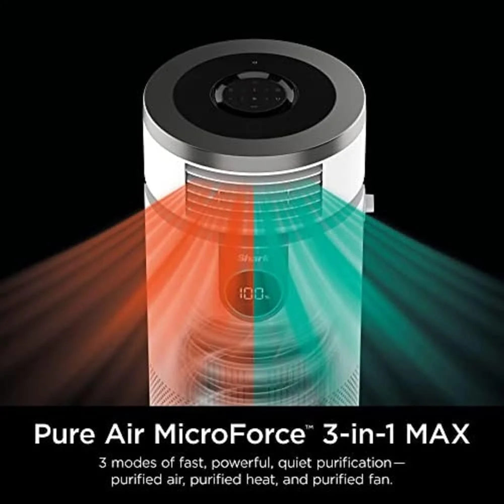 Open Box 3-in-1 Air Purifier Heater Fan HEPA Filter White X56738