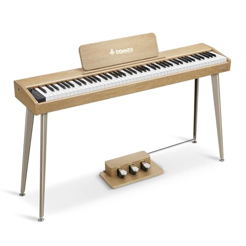 Black 88 Key Digital Piano with Graded Hammer Weighted Keyboard K89617