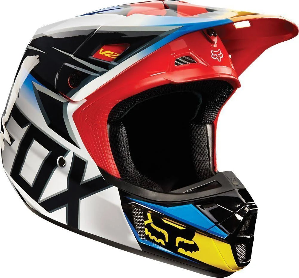 Black Red Motocross Motorcycle Helmet U419024