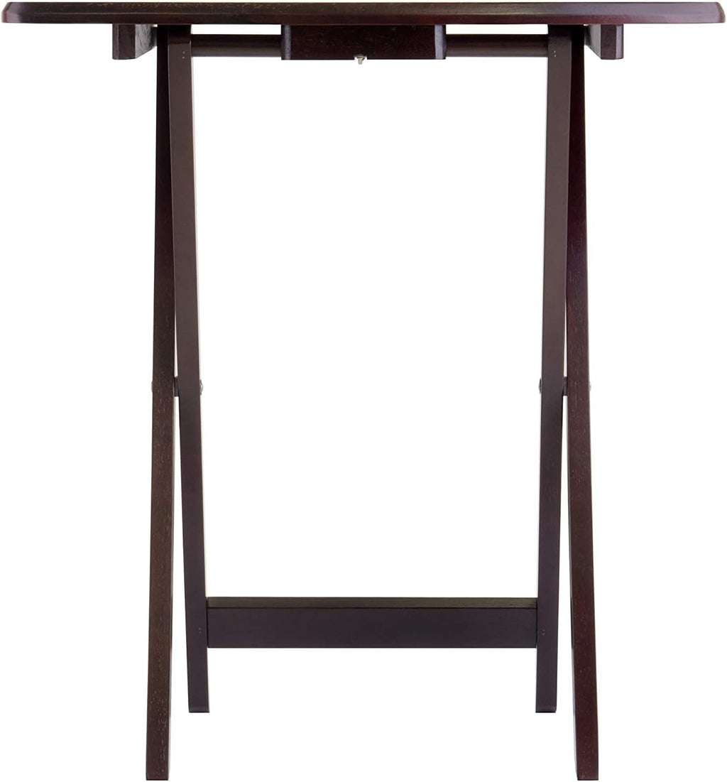 Espresso Folding Wooden Tray Table X848
