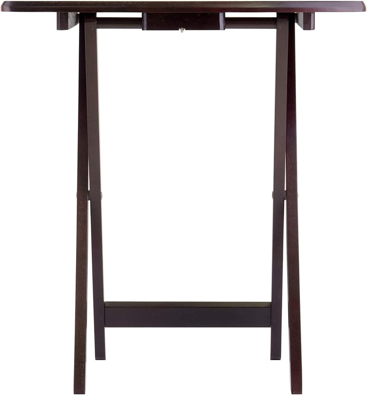 Espresso Folding Wooden Tray Table X848