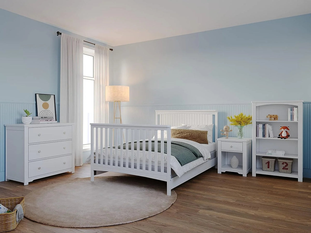 4-in-1 Convertible Crib, Matte White N229271