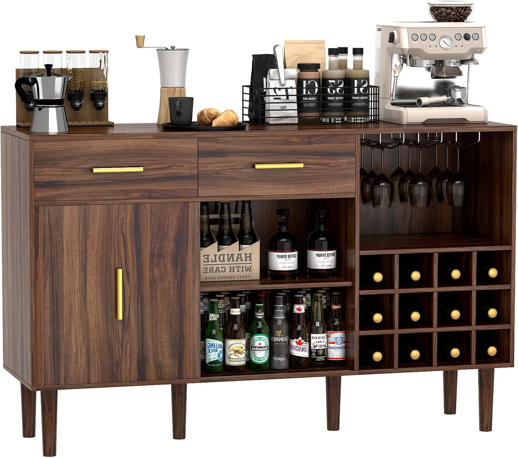52" Rustic Wine Bar Cabinet S2156