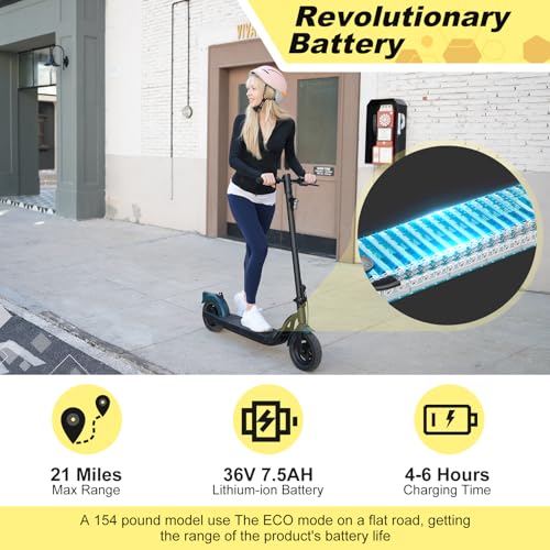500W Motor 19 Mph 21 Miles 10" Tires Foldable Electric Scooter U633