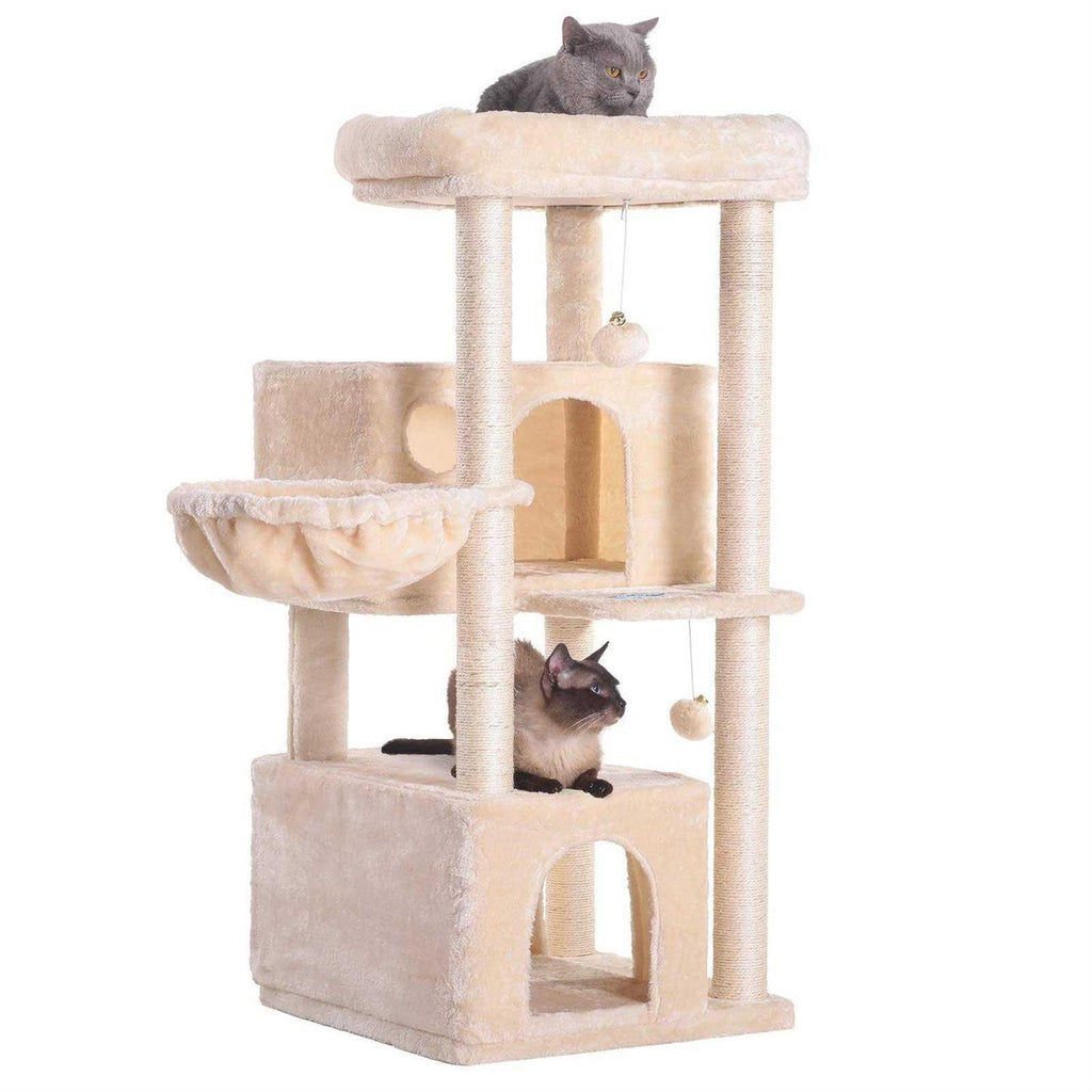 Cat Tree with Sisal-Covered Scratching Posts X571