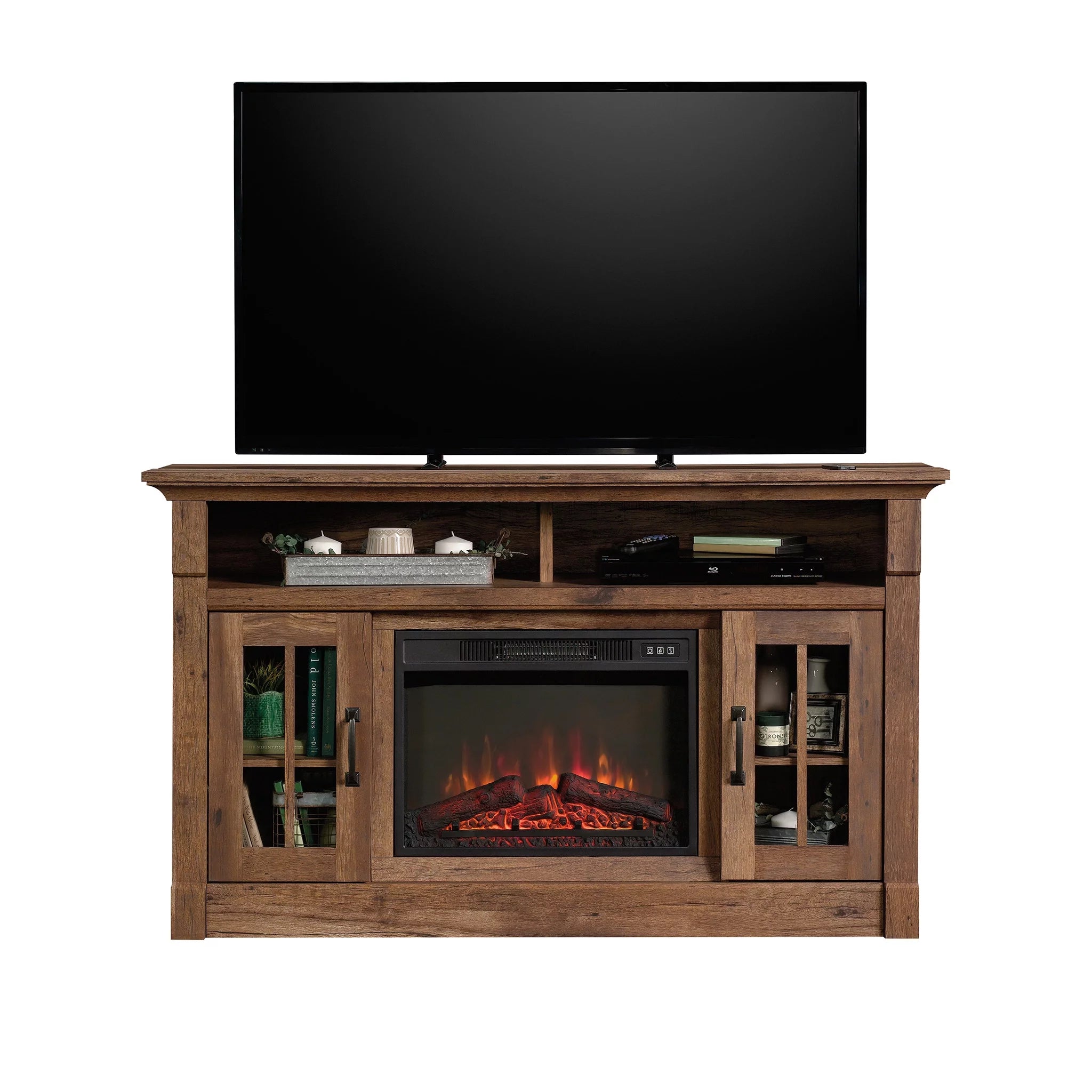 Vintage Oak Finish TV Stand for TVs up to 50" B2227