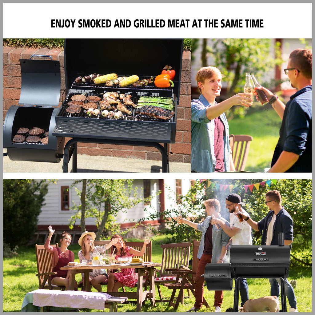 30" Charcoal Grill with Offset Smoker Q145413