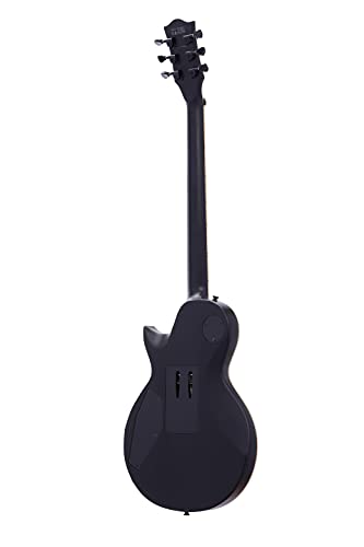 Satin Black Solid Body Electric Guitar with Floyd Rose Tremolo F441825