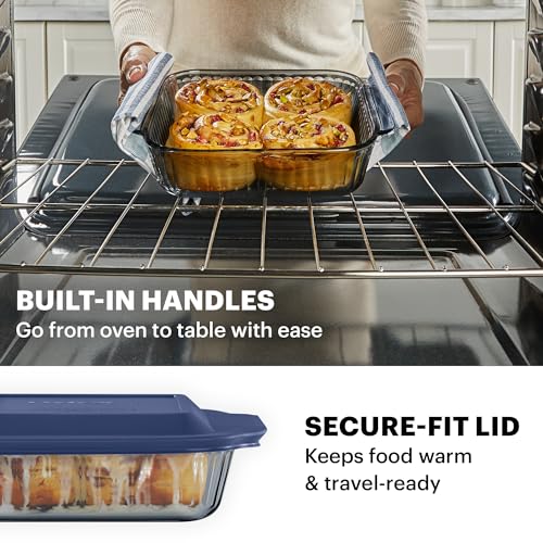 Smoke Glass Baking Dish with Lid O286365
