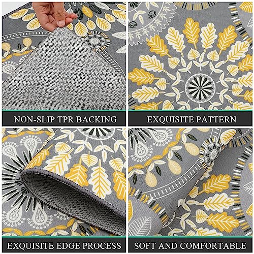 Farmhouse Kitchen Rugs Sets of 3, Non Slip Washable Kitchen Mat R25529