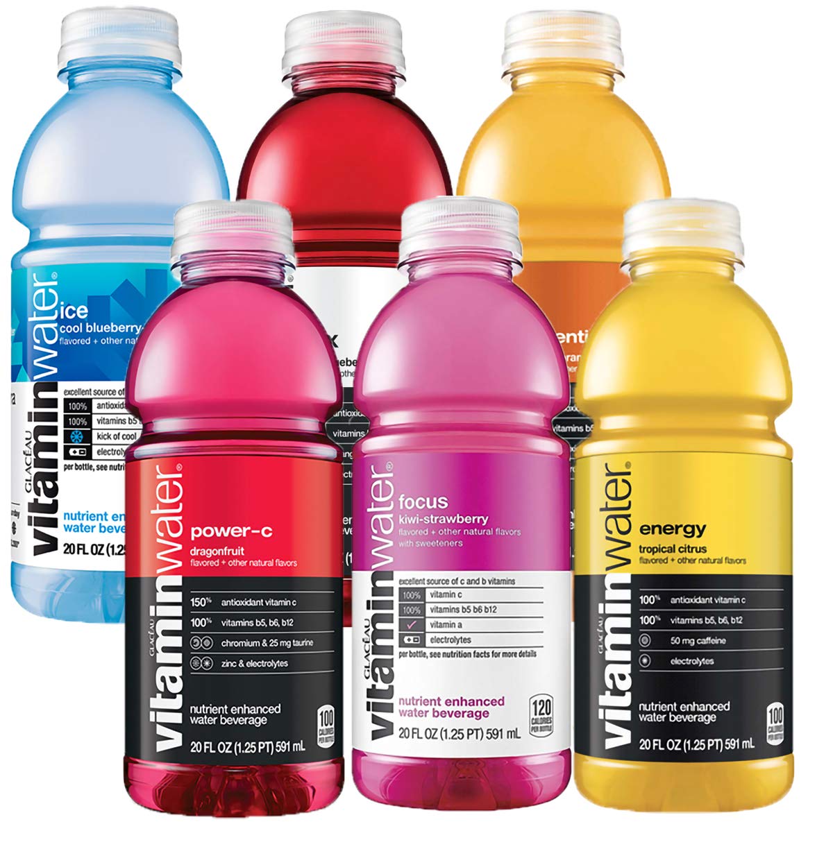 20 Oz Bottle Variety Pack Vitamin Water E299