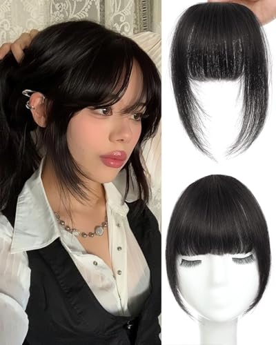 100% Real Human Hair Wispy Bangs Light Brown K923663