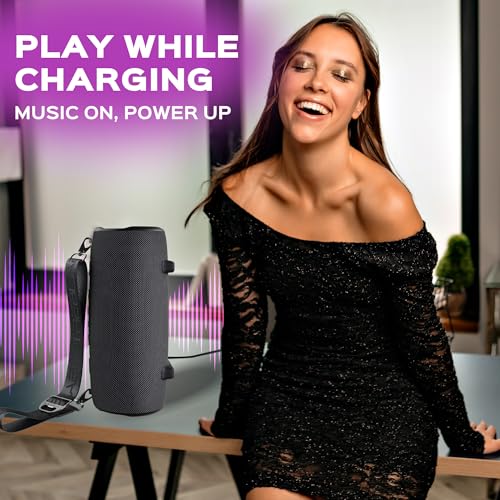 60W Stereo Wireless Speaker with Deep Bass, 20H Playtime, Waterproof D127269