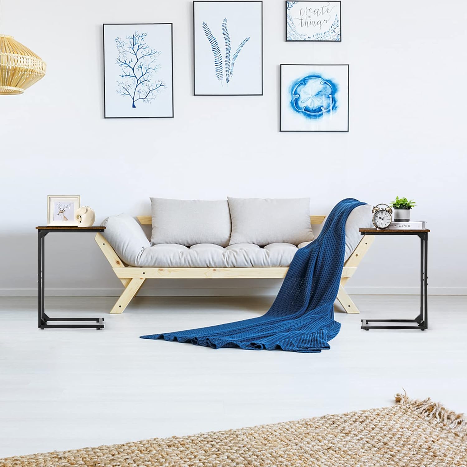 C Shaped Side Table Set of 2 Z55389