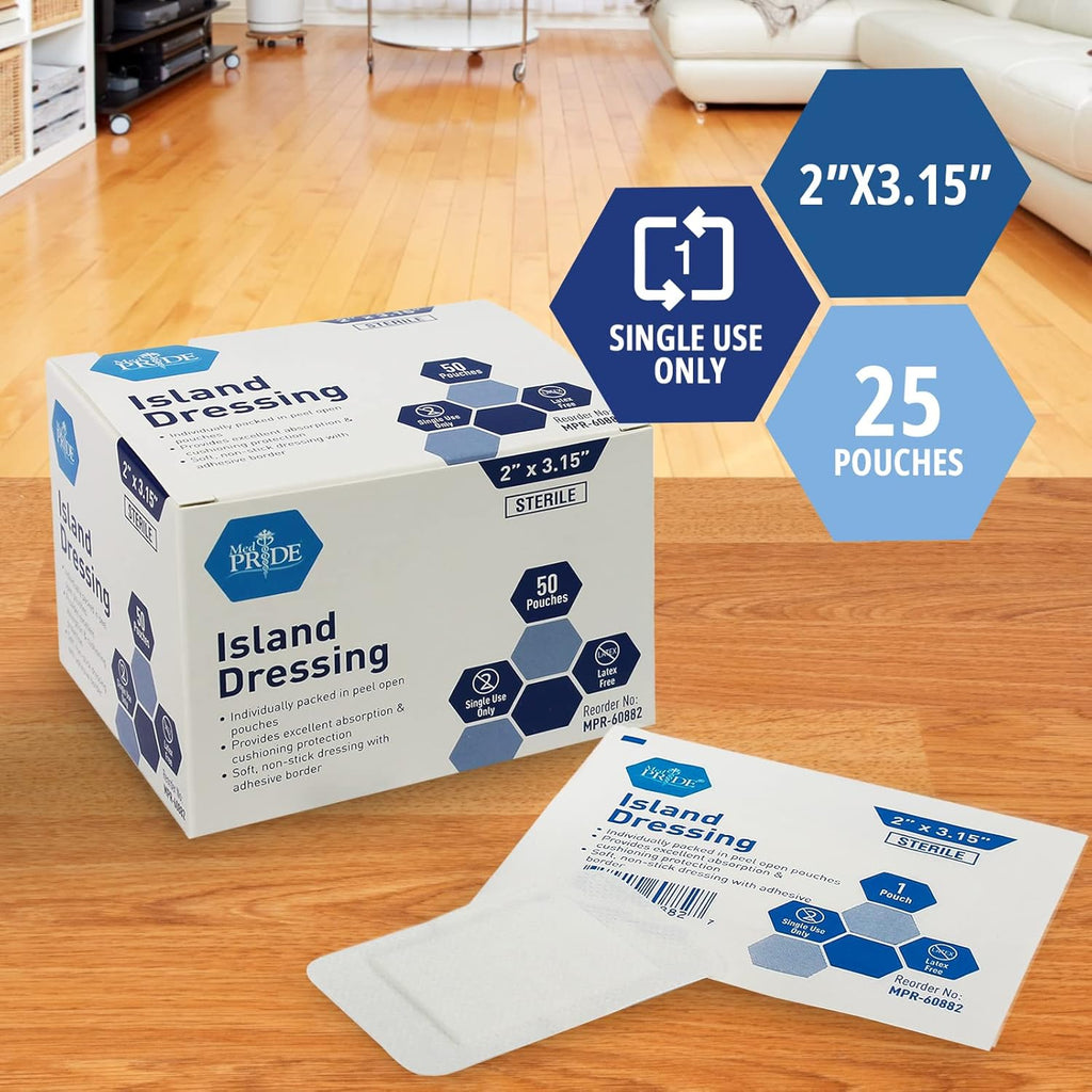 Bordered Gauze Dressing 2'' x 3.15'' 50 Pack S4249