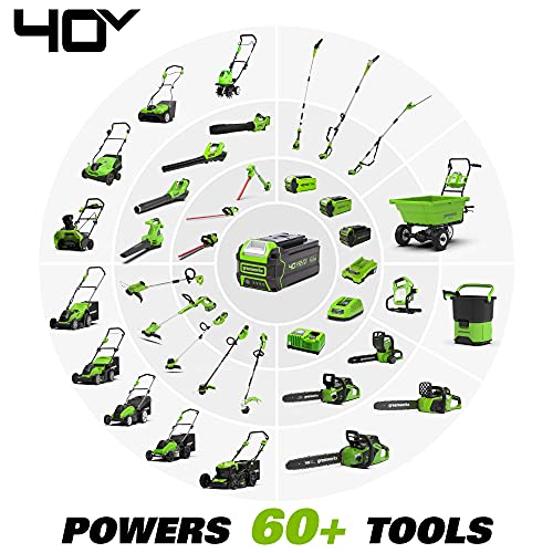 40V 17" Cordless Push Lawn Mower with 4.0Ah Battery and Charger L916