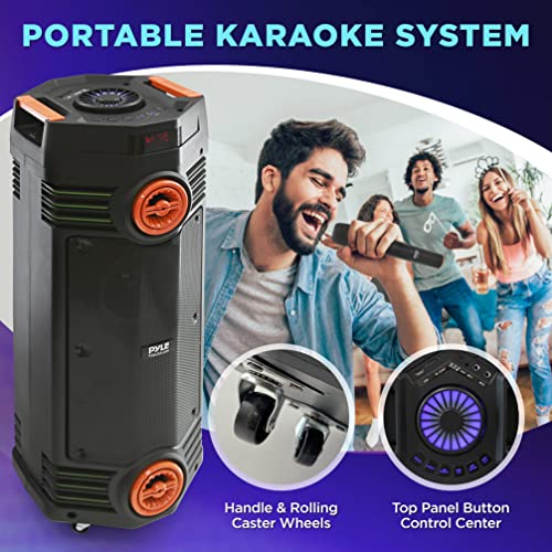 300W Dual 6.5” Rechargeable Bluetooth PA Speaker N486244