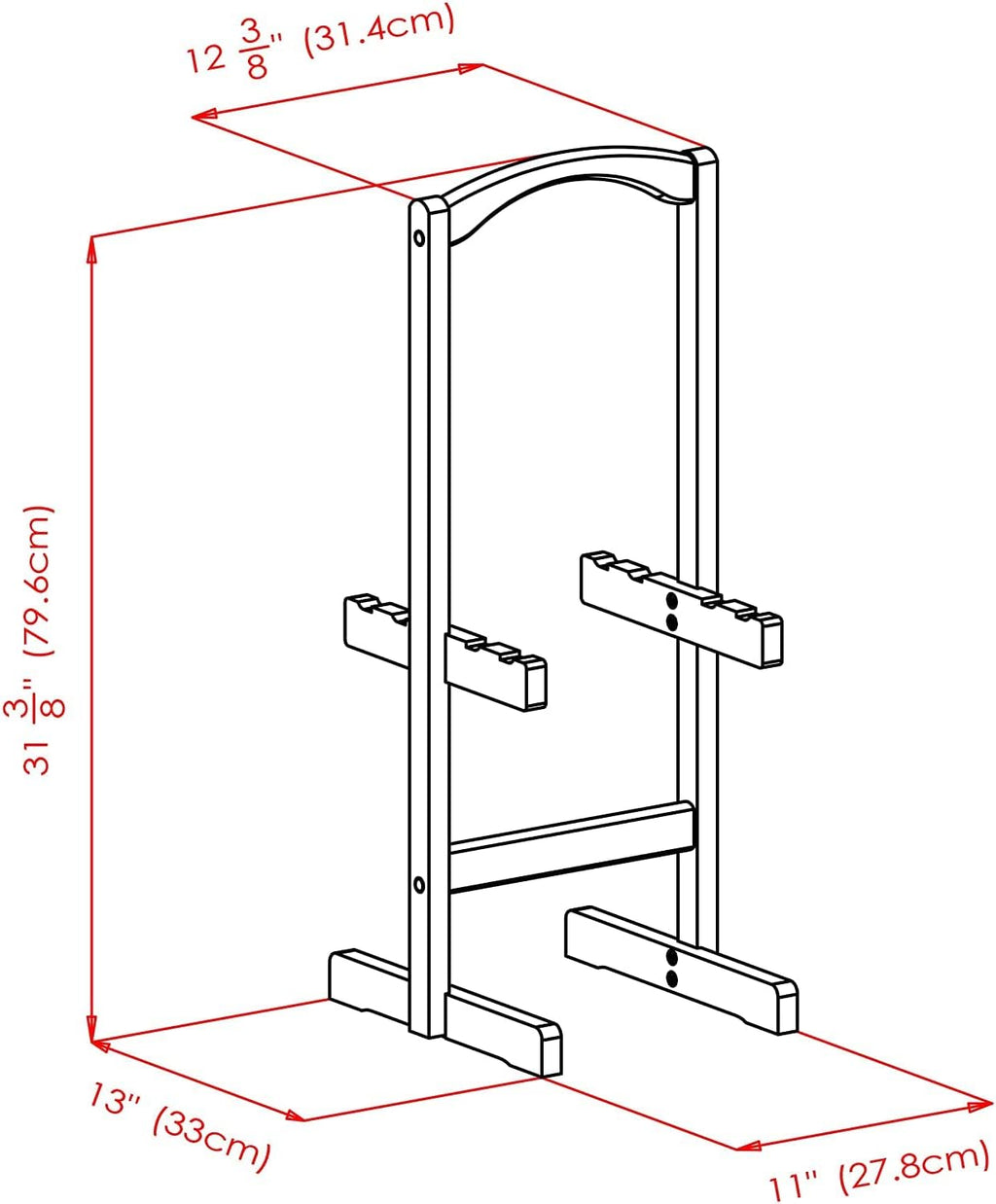 Espresso Folding Wooden Tray Table X848