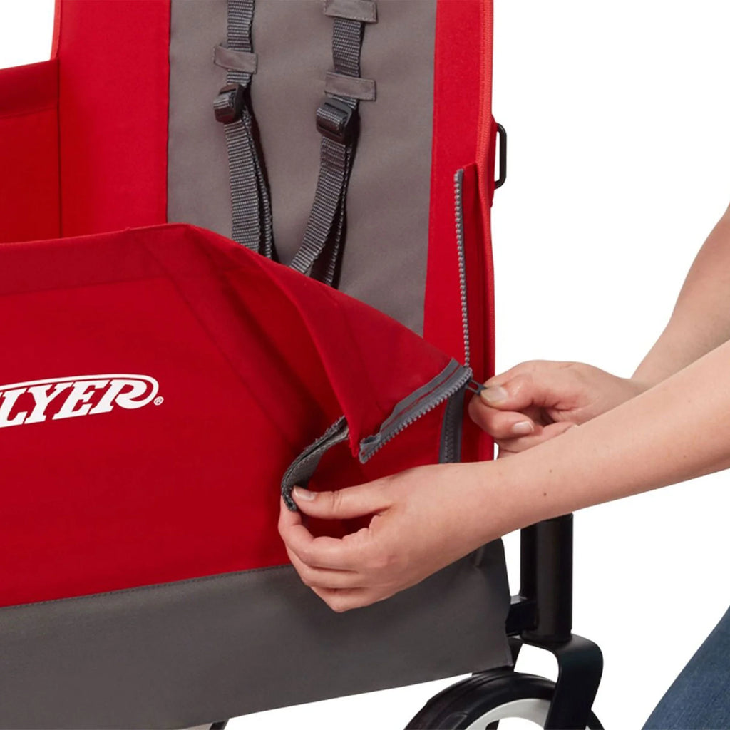 Red/Black Convertible Stroll N Wagon with Pull & Push Handle A971438