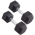 Pair Rubber Encased Hex Dumbbell A135770