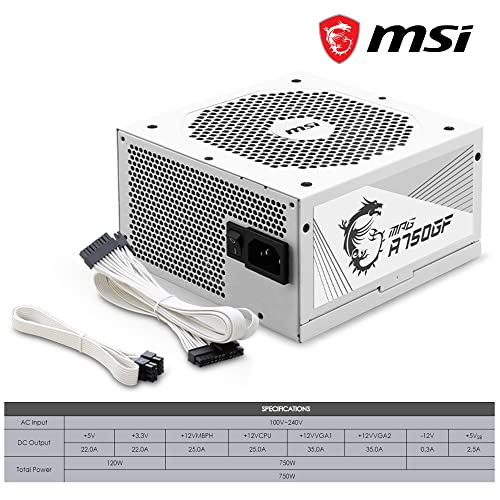 White 850W Full Modular ATX Power Supply O4007