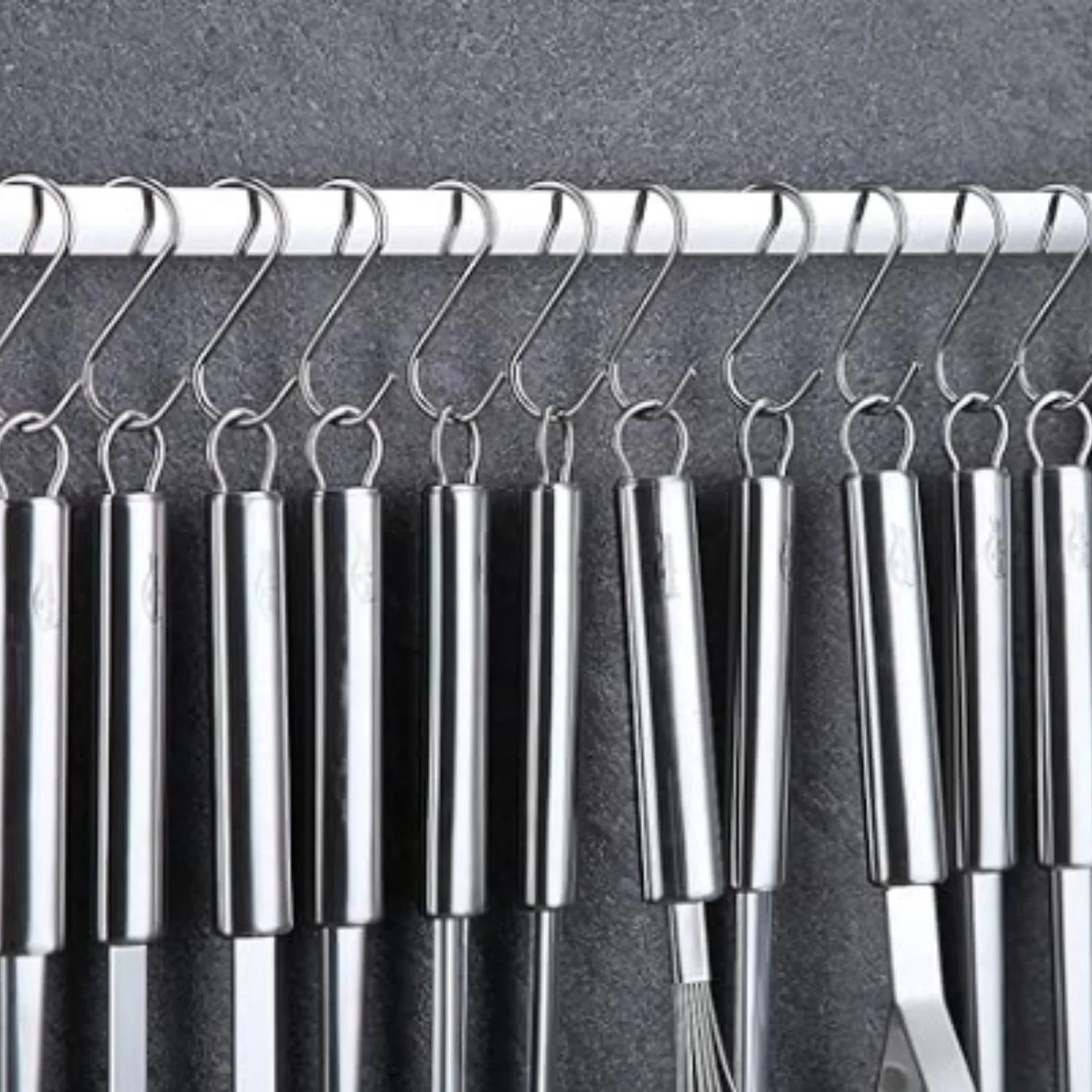 38 Piece Stainless Steel Kitchen Utensil Set with Utensil Holder Rack O939331