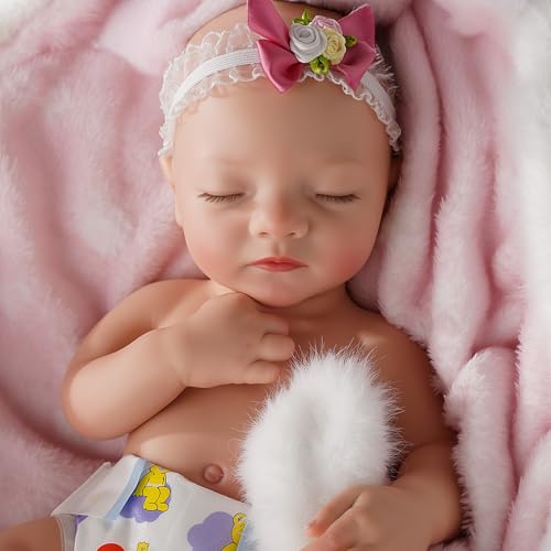 16 Inch Full Platinum Silicone Reborn Baby Doll K19365