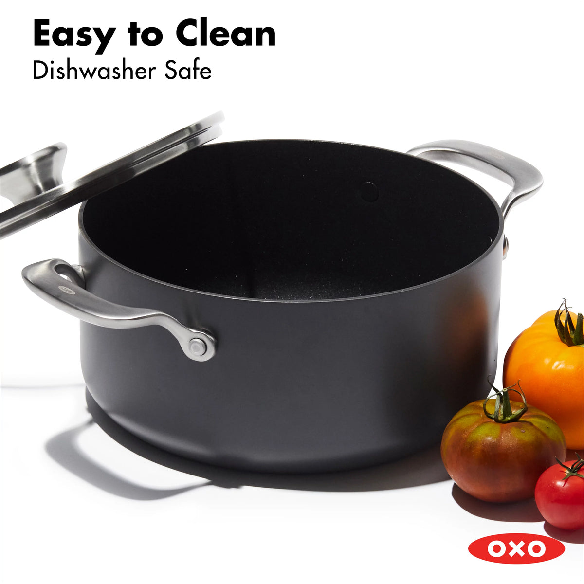 10 Piece Hard Anodized Nonstick Cookware Set, Black L20716