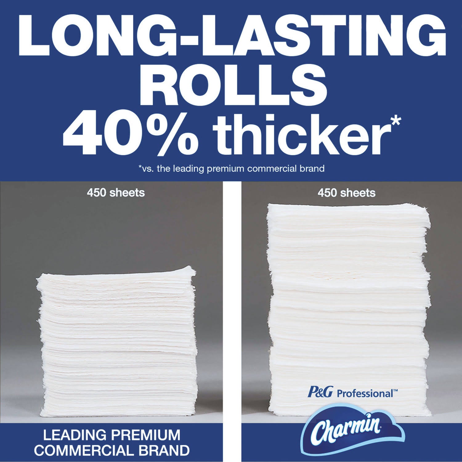 2-Ply White Bathroom Tissue, 450 Sheets/Roll, 75/Carton H513914