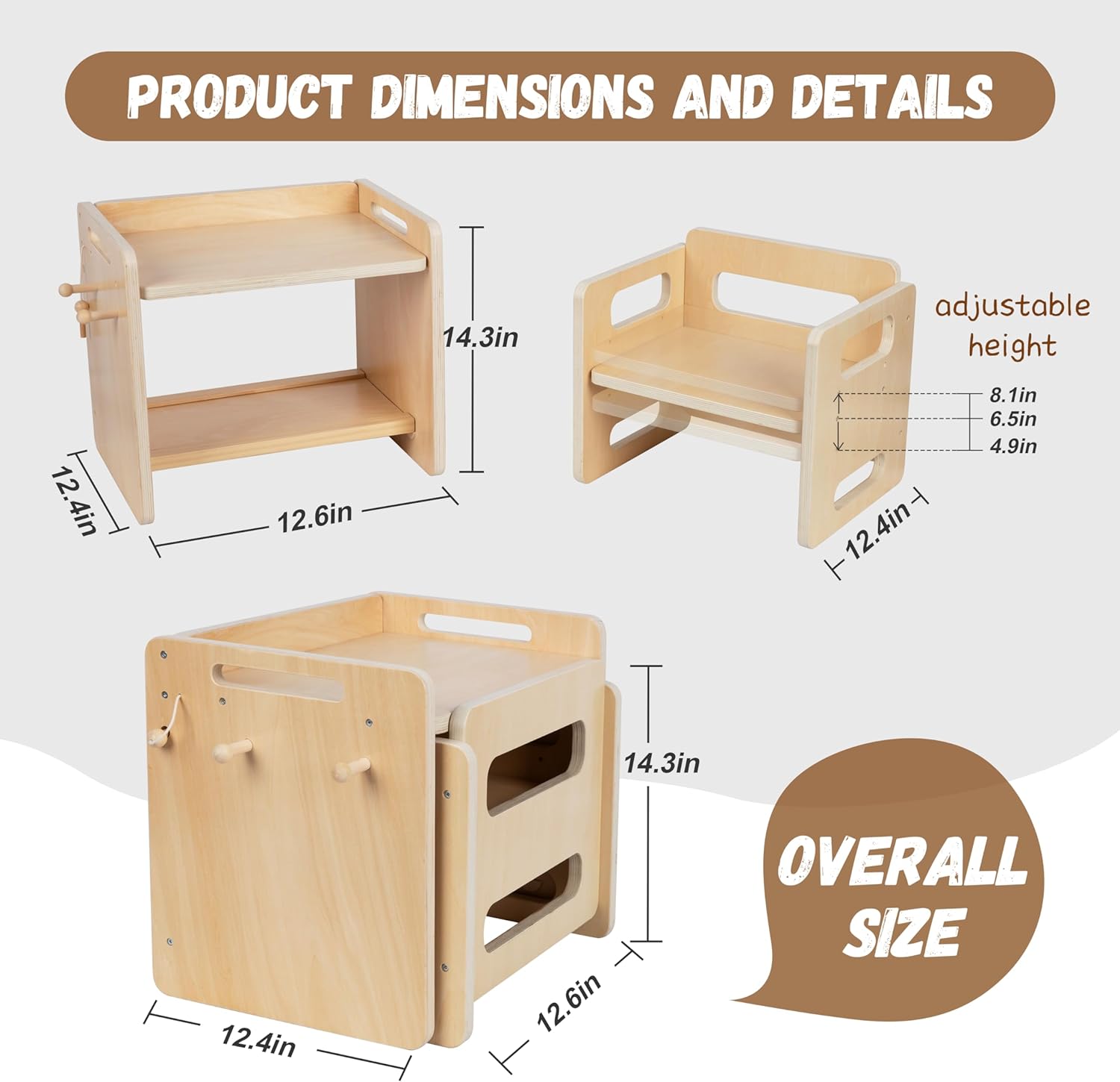 Montessori Weaning Table and Chair Set H57632