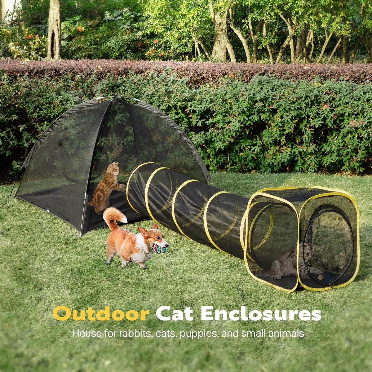 Outdoor Cat Enclosures Portable Catio with Cat Tent P93844