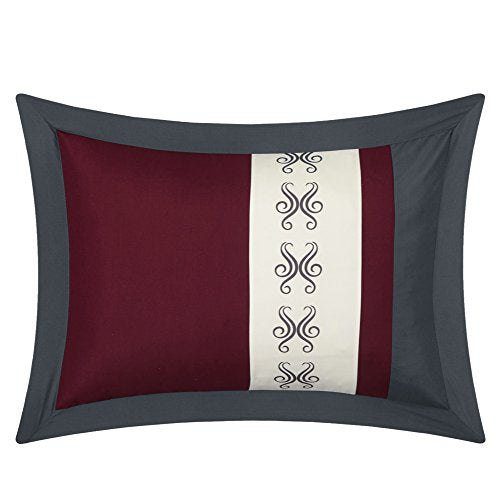 Red Queen Size 20 Piece Microfiber Comforter Set Z87948