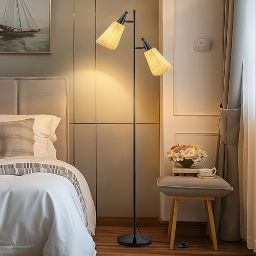 Gold Floor Lamp with Foot Switch Standing Lamp I842