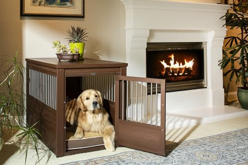 Dog Crate End Table with Stainless Steel Tubing W125045