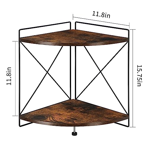 2 Tier Corner Shelf, 9.8x9.8x13.1in G550238