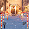 2PK 12 PCS 15FT Solar Candy Cane Lights C207856
