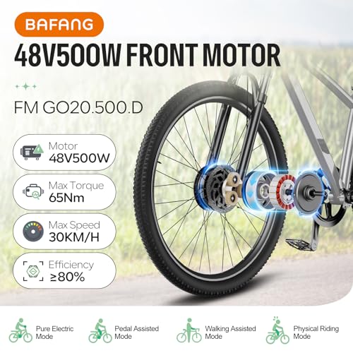 48V 500W Front Hub Motor Ebike Conversion Kit H1727