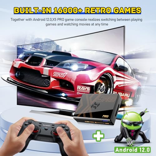 Retro Game Console with 16000+ Games, 8K UHD Output, Wireless Controllers H321038