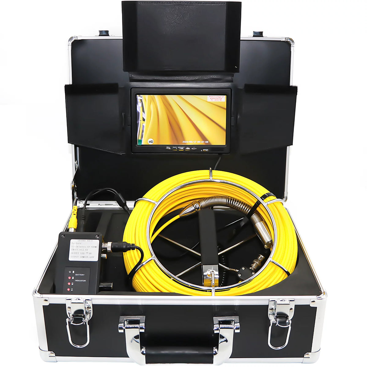 165' Cable Waterproof IP68 Sewer Camera with 512Hz Sonde Transmitter & Receiver X1740