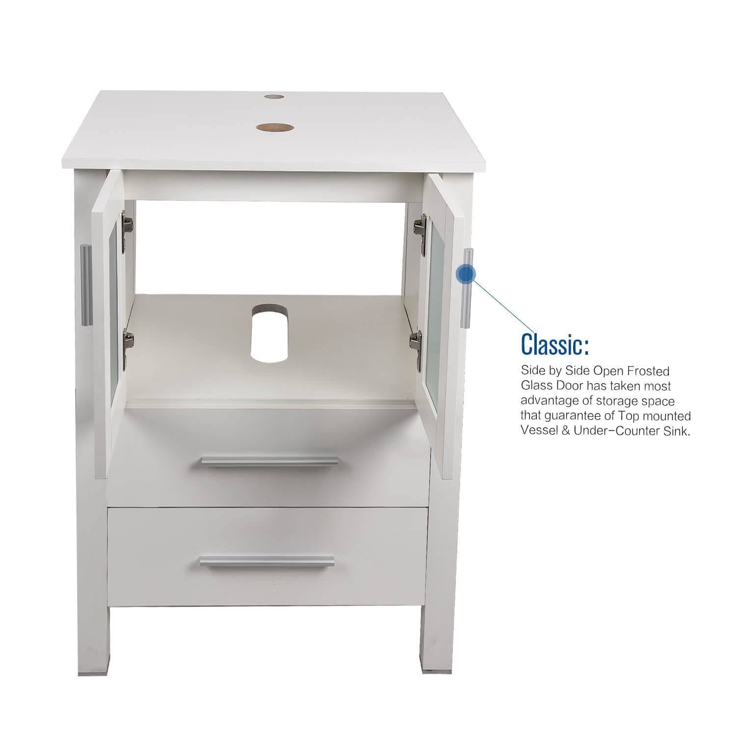 Dark Brown 24 inch Bathroom Vanity Combo B326
