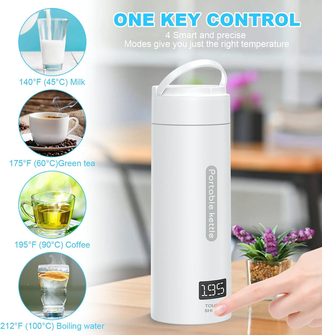 380ml Portable Electric Tea Kettle with Auto Shut-Off D4216