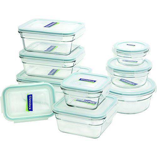 18-Piece Oven Safe Glass Container Set J530