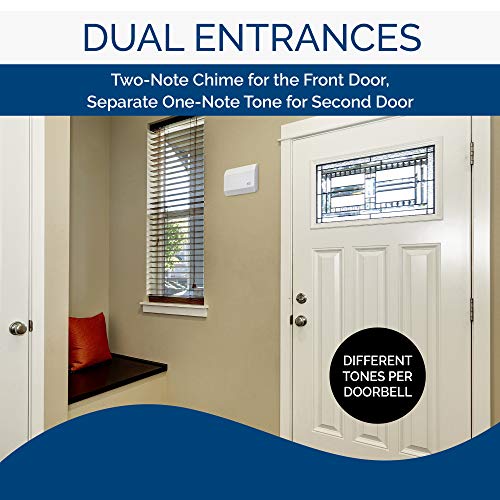 White Textured Door Chime Z2247