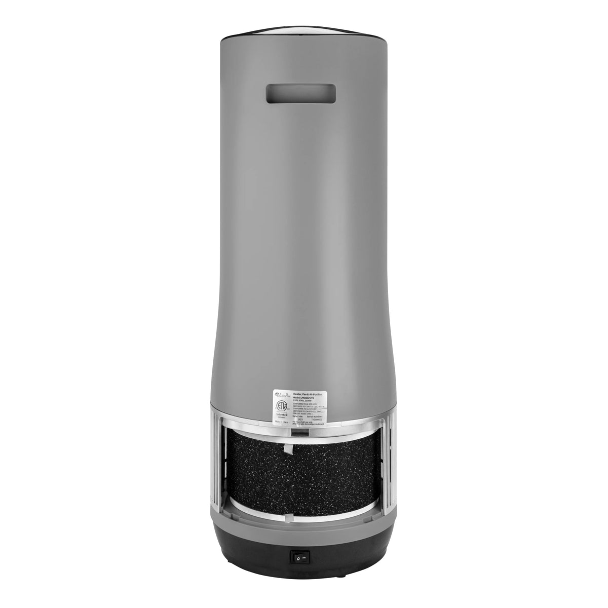 Gray 2 in 1 Air Purifier & Heater with HEPA Filtration V288