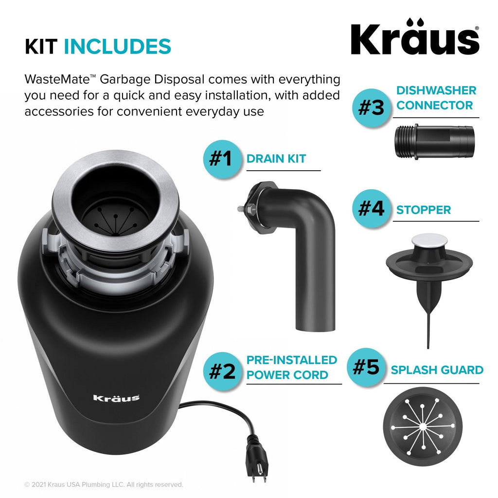 0.75 HP Continuous Feed Garbage Disposal G889749