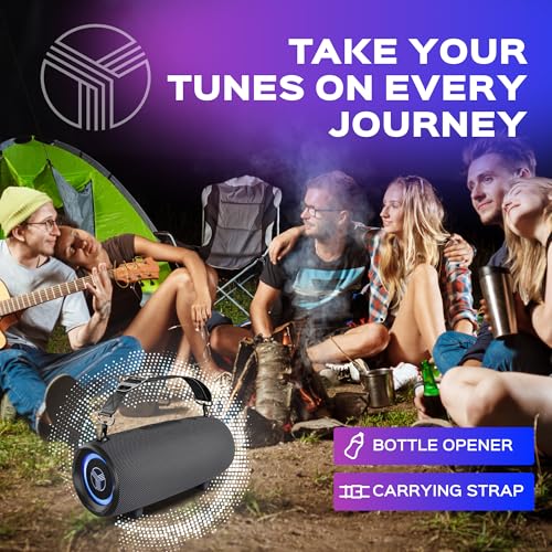 60W Stereo Wireless Speaker with Deep Bass, 20H Playtime, Waterproof D127269