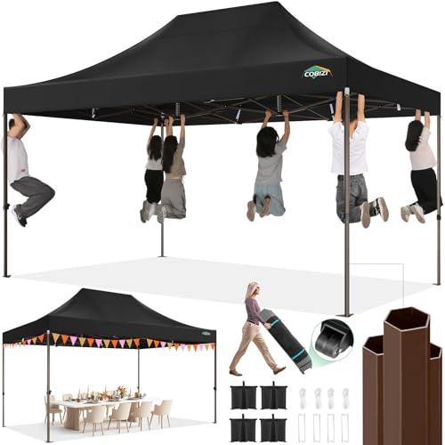 10x20 Pop up Canopy Tent with 6 Sidewalls and Roller Bag J68482
